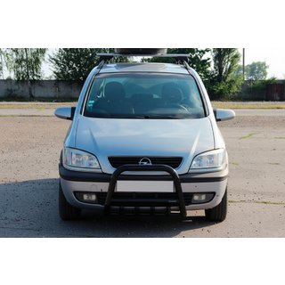 Bull Bar QT006 Black (Stainless Steel) Opel Zafira A 1998-2005 photo 1