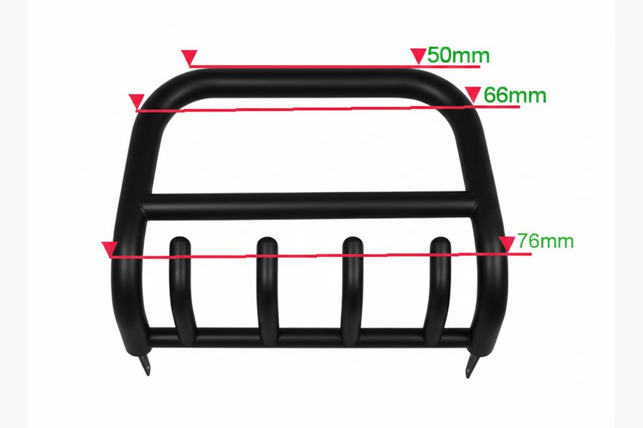 Isuzu D-Max 2011-2019 Bull Bar QT006 Black (Stainless Steel) Image