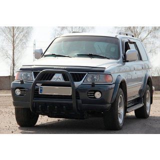 Bull Bar QT007 Black (Stainless Steel) Mitsubishi Pajero Sport 1996-2007 photo 1