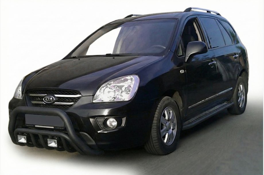 Kia Carens 1999-2012 Bull Bar WT002 Black (Stainless Steel) Image