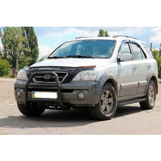 Bull Bar QT007 Black (Stainless Steel) Kia Sorento I BL 2002-2009 photo 1