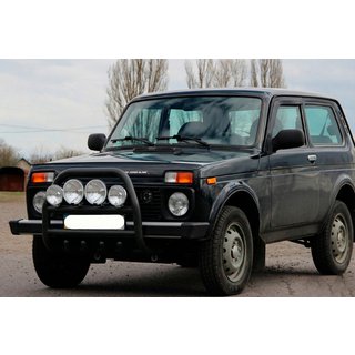 Bull Bar QT007 Black (Stainless Steel) Lada Niva та Urban 1977- photo 4