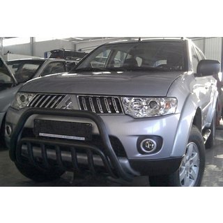 Front Bumper Guard WT002 Black (Stainless Steel) Mitsubishi Pajero Sport 2008-2015 photo 3