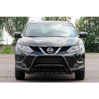 Bull Bar WT002 Black (Stainless Steel) Nissan Qashqai 2014-2021 photo 1
