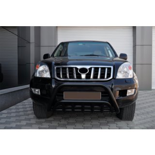 Low Bull Bar WT002 Black (Stainless Steel) Toyota Land Cruiser Prado 120 2002-2009 photo 2