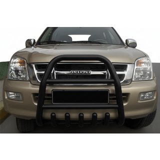 Front Bumper Guard QT007 Black (Stainless Steel)