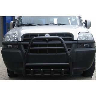 Front Bar QT007 Black (Stainless Steel) Fiat Doblo I 2001-2005