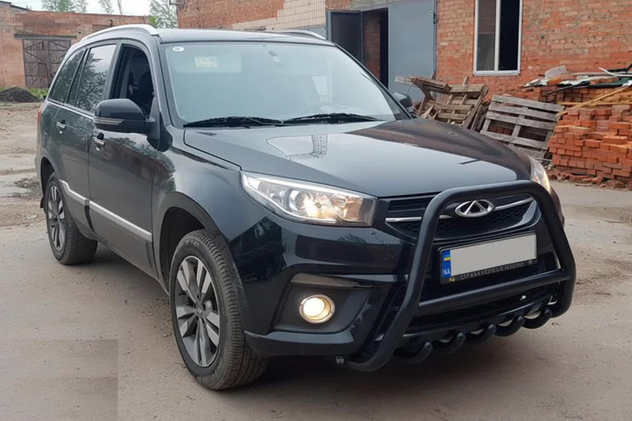 Chery Tiggo 3 2005- Bull Bar WT009 Black (Stainless Steel) Photo 2