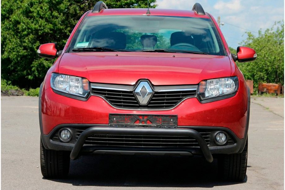 Renault Sandero 2013-2022 Front Bar WT007 Black (Stainless Steel) Image