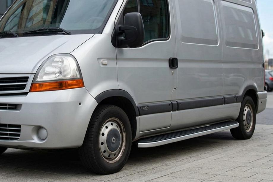 Opel Movano 2004-2010 Side Steps Tayga (2 pcs, Aluminum) Image