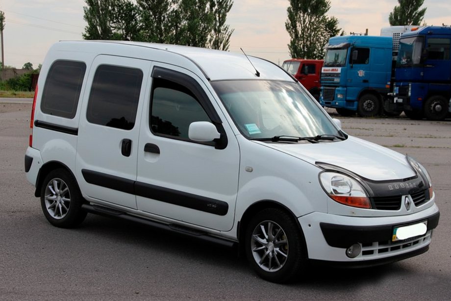 Renault Kangoo 1998-2008 Side Bars Black (2 pcs, Stainless Steel) Photo 1