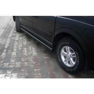 Side Bars Black (2 pcs, stainless steel) SsangYong Action 2005-2018 photo 1