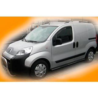 Side Bars Ø70 Black (2 pcs, Stainless Steel) Fiat Fiorino/Qubo 2008-2024 photo 2