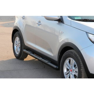 Side Bars Black (2 pcs, Stainless Steel) Kia Sportage 2010-2015 photo 4