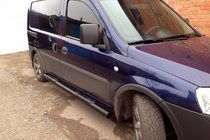 Opel Combo 2002–2012 Side Bars Black (2 pcs, Stainless Steel) photo 2