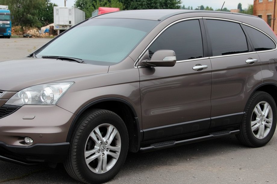Honda CRV 2012-2016 Side Bars BB002 Black (2 pcs, Stainless Steel) Photo 8