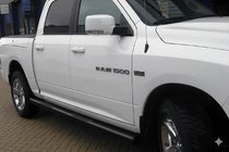 Dodge RAM (DR/DH/D1/DC/DM) 2002–2009 Standard Side Bars Black (2 pcs, Stainless Steel) photo 1