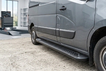 Renault Master 2011-2023 Side Steps Allmond Black (2 pcs, Aluminum) photo 1