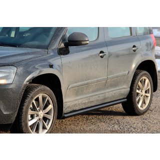 Side Bars Black (2 pcs, stainless steel) Skoda Yeti 2009-2017 photo 1