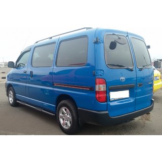 Side Bars Black (2 pcs, stainless steel) Toyota HiAce photo 1