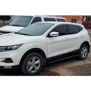 Side Bars Black (2017-2021, 2 pcs, stainless steel) Nissan Qashqai 2014-2021 photo 1