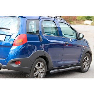 Side Bars Black (2 pcs, Stainless Steel) Chery Beat 2009-2015 photo 1