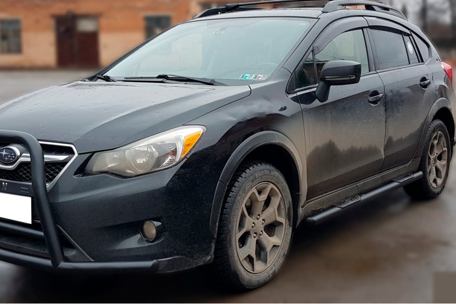 Subaru XV 2011-2017 Side Bars BB002 Black (2 pcs, Stainless Steel) Image