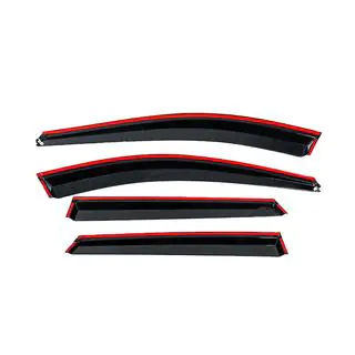 Window deflectors with chrome trim (4 pcs, Niken) photo 4