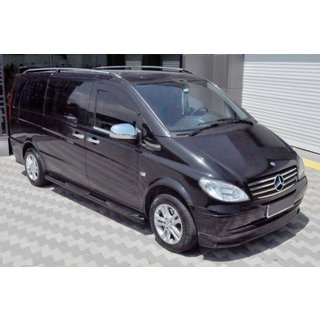 Side Bars Black (2 pcs, Stainless Steel) Mercedes Viano 2004-2014 photo 1