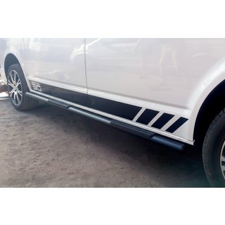 Side Bars Black (2 pcs, stainless steel) Volkswagen T5 Transporter 2003-2010 photo 3