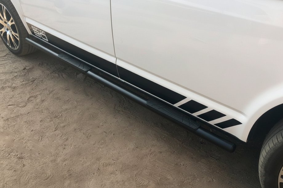 Volkswagen T5 Multivan 2003–2010 Side Bars Black (2 pcs, stainless steel) Photo 1