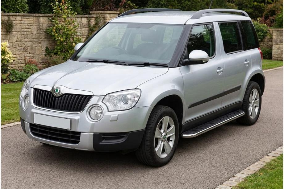 Skoda Yeti 2009-2017 Side Steps Maydos V1 (2 pcs, Aluminum & Stainless Steel) Image