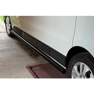 Side Bars BB002 Black (2 pcs, Stainless Steel) Opel Vivaro 2015-2019 photo 2