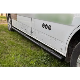 Side Bars BB002 Black (2 pcs, Stainless Steel) Fiat Talento 2016- photo 3