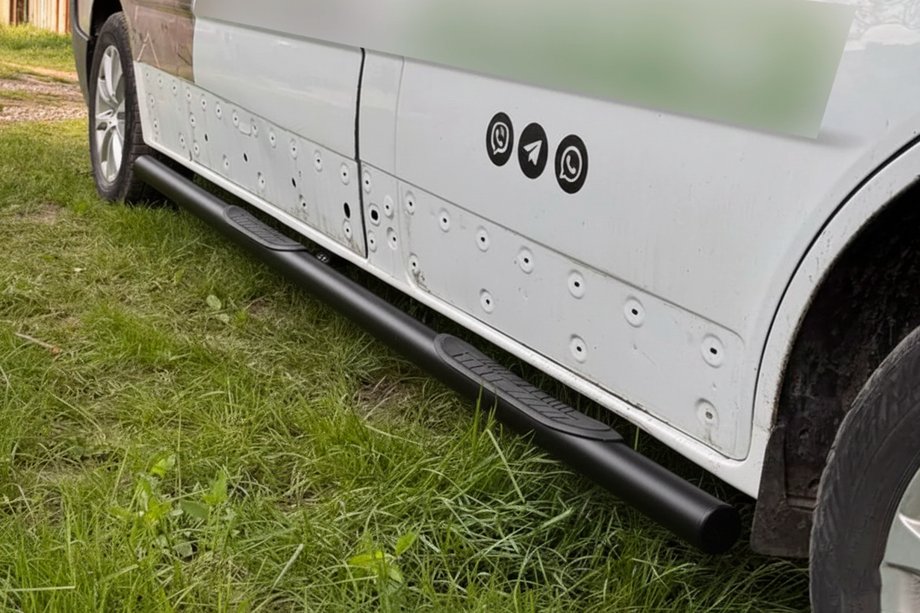 Fiat Talento 2016- Side Bars BB002 Black (2 pcs, Stainless Steel) Photo 3