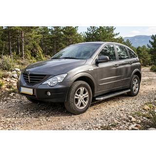 Side Steps Maydos V1 (2 pcs, Aluminum & Stainless Steel) SsangYong Action 2005-2018 photo 1
