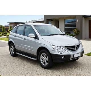 Side Steps Tayga Grey (2 pcs, Aluminum) SsangYong Action 2005-2018 photo 1