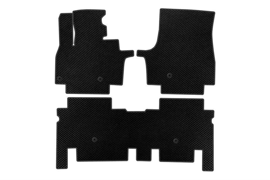 KIA EV9 EVA Floor Mats (2 Rows, Black) Image