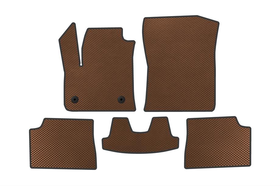 Fiat 600/600e 2023– EVA Floor Mats (Electric, Brown) Photo 1