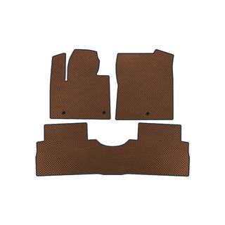 EVA Floor Mats (2 Rows, Brown) Hyundai Santa Fe 4 2018-2023