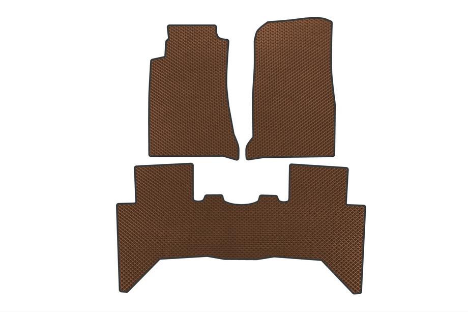 Isuzu D-Max 2011-2019 EVA Floor Mats (Brown) Photo 1