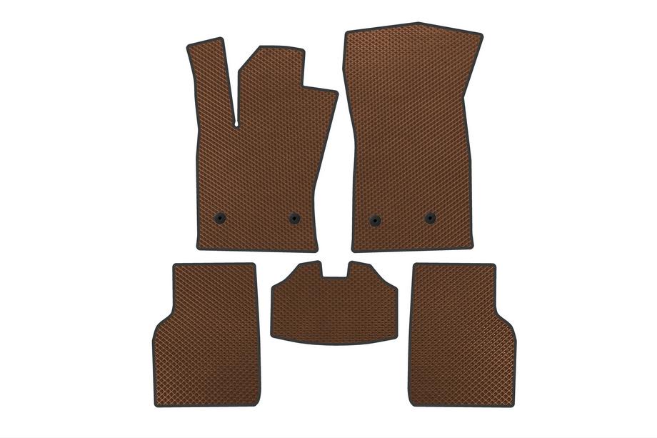 Jeep Compass 2016- EVA Floor Mats (Brown) Image