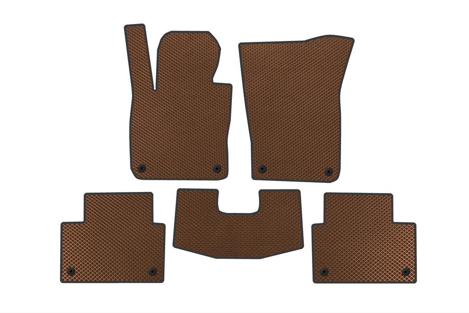Volvo V60 2019- EVA Floor Mats (SW, Brown) Image
