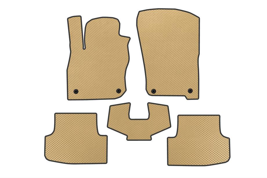 Audi A3 2020- EVA Car Mats (Hatchback, Beige) Image