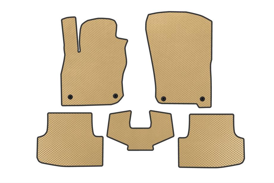 Audi A3 2020- EVA floor mats (Sedan, beige) Image