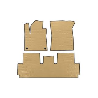 EVA floor mats (for Grand, 2 rows, Beige) Citroen C-4 Picasso 2013–2022