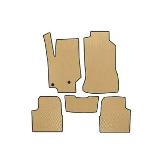 EVA Car Mats (Petrol, Beige)