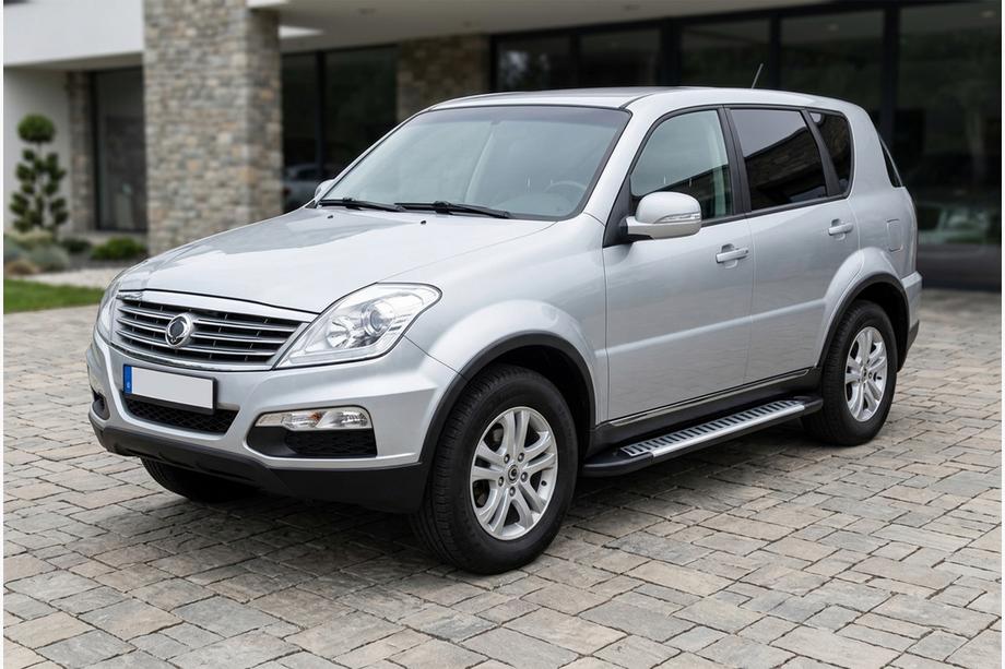 SsangYong Rexton I 2001-2017 Side Steps Line (2 pcs, Aluminum) Image