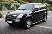SsangYong Rexton I 2001-2017 Side Steps Maydos V1 (2 pcs, Aluminum & Stainless Steel) photo 1