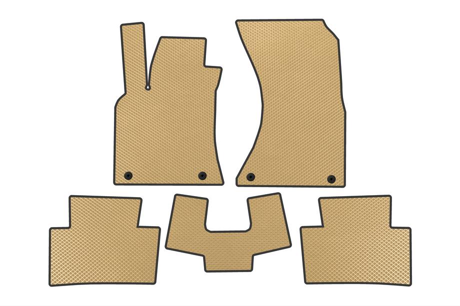 Porsche Macan 2014-2024 EVA floor mats (2019-2024, Beige) Photo 1